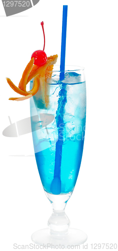 Image of blue long drink cocktail