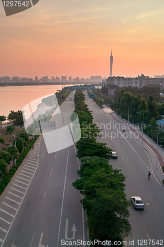 Image of China Guangzhou City road