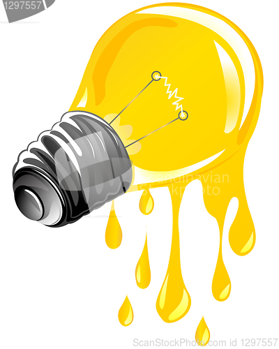 Image of  dripping energy light bulb