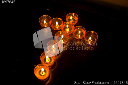Image of Cross of candles