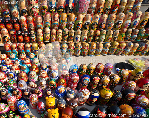 Image of Russian national souvenirs - matryoshkas