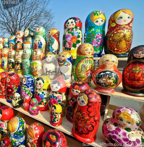 Image of Russian national souvenirs - matryoshkas