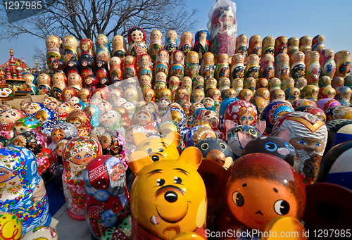 Image of Russian national souvenirs - matryoshkas