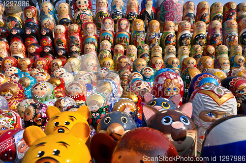 Image of Russian national souvenirs - matryoshkas