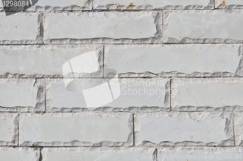 Image of texture of the new accurate gray brick wall