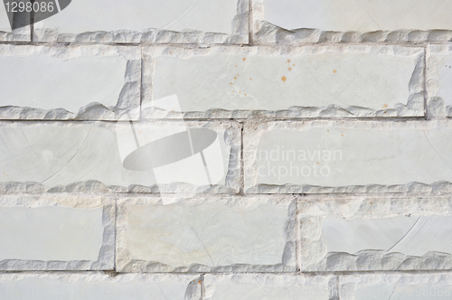 Image of texture of the new accurate gray brick wall
