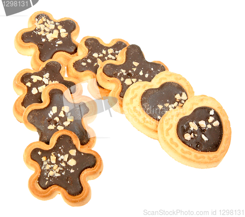 Image of Biscuits with chocolate and nuts