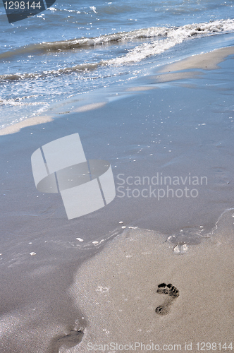 Image of Footprint on beach