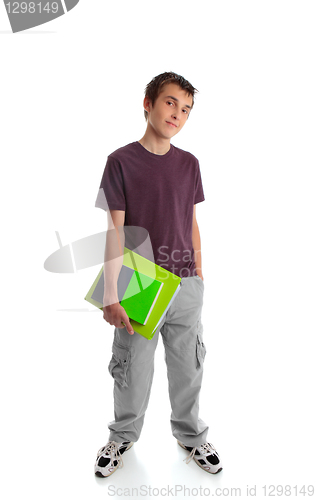 Image of Standing teen student