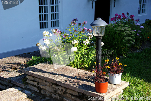 Image of Flowers on the porch