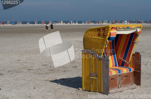 Image of hooded beach chair