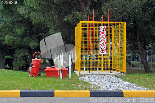 Image of Gas station pipes