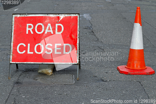 Image of Road closed sign