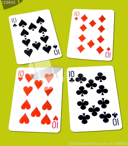 Image of four tens