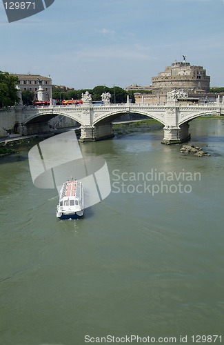 Image of Castel Sant Angelo and Ponte Vittorio Emanuele II, Rome