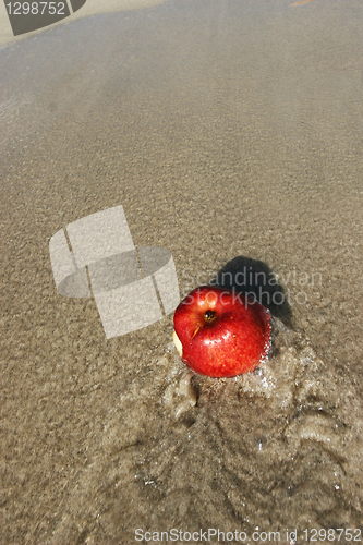 Image of Apple on Beach