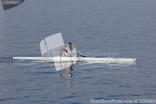 Image of single sculls