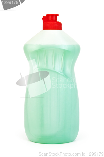 Image of A bottle of light green