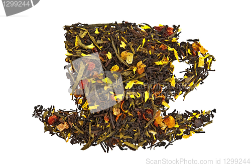 Image of Mixture of dry tea in a cup