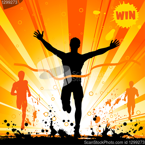 Image of Silhouette of a Man Winner