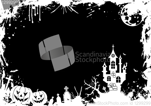 Image of Grunge Halloween frame
