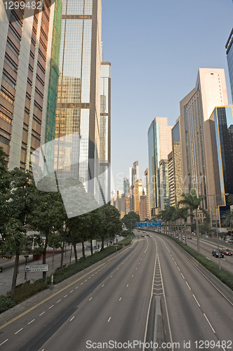 Image of Hong Kong highrise buildings