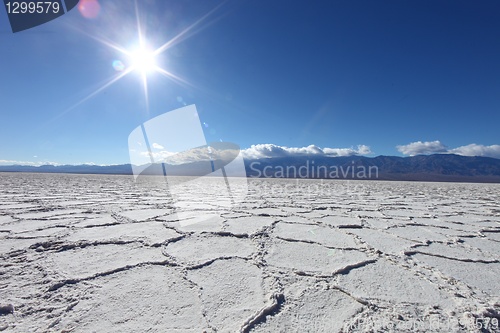 Image of Beautiful Badwater Landscape in Death Valley California