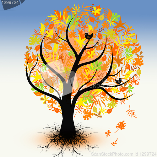 Image of Colorful autumn tree