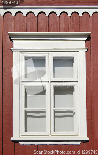 Image of Red Wall White Window