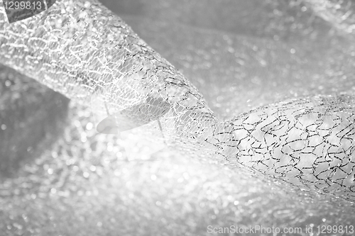 Image of lustrous elegant white fabric