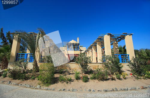 Image of Beautiful view to El Gouna architecture. Egypt