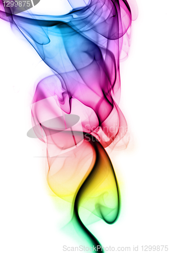 Image of Abstract smoke on white background