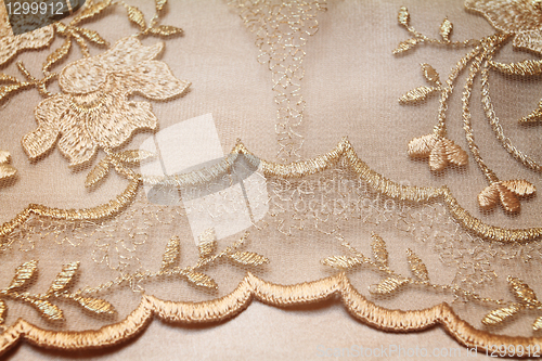 Image of Golden textile wedding background