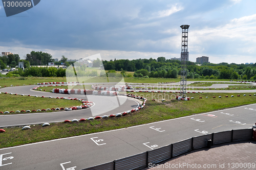 Image of go kart racing