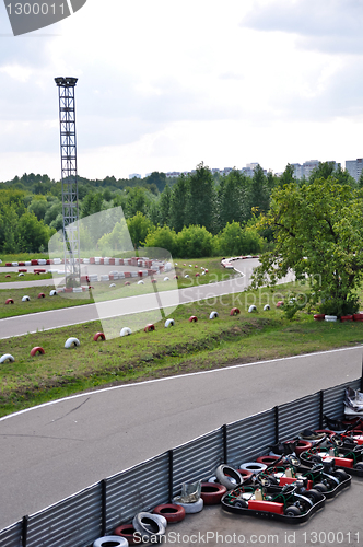 Image of asphalt karting track