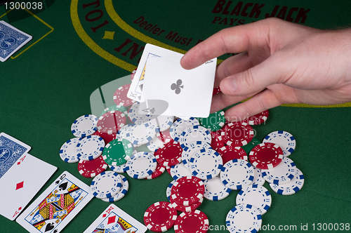 Image of Tossing cards