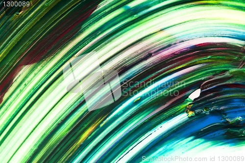 Image of paints on the white paper