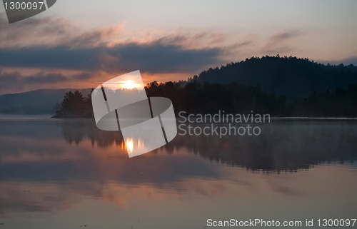 Image of Sunset on the lake