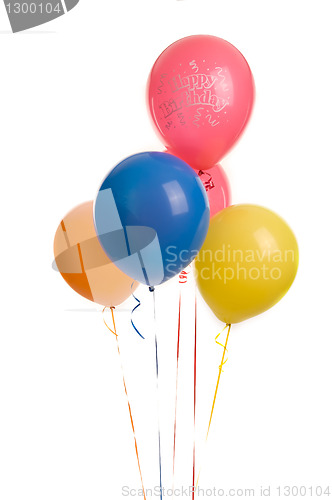 Image of Five Happy Birthday Ballons