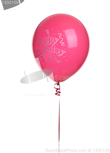 Image of Red Happy Birthday ballon