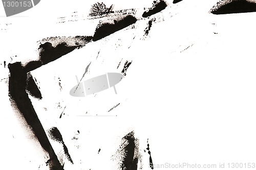 Image of paints on the white paper