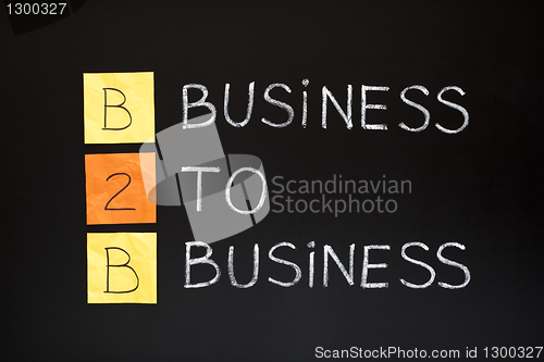Image of Business To Business concept 