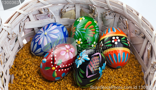 Image of Eggs in a basket