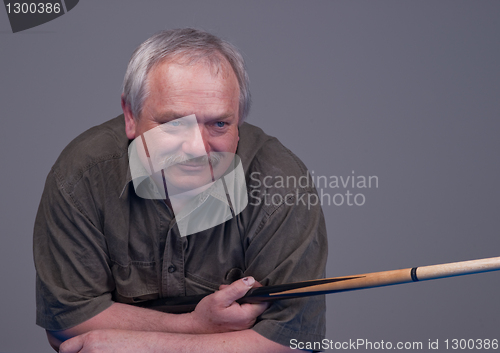 Image of Man With Cue