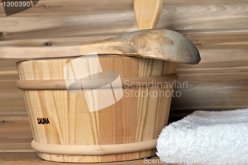 Image of sauna bucket