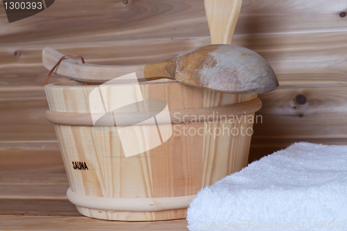 Image of sauna water bucket