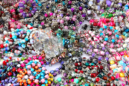 Image of Colorful background with Beads Bangles