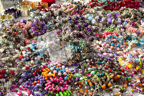 Image of Colorful background with Beads Bangles