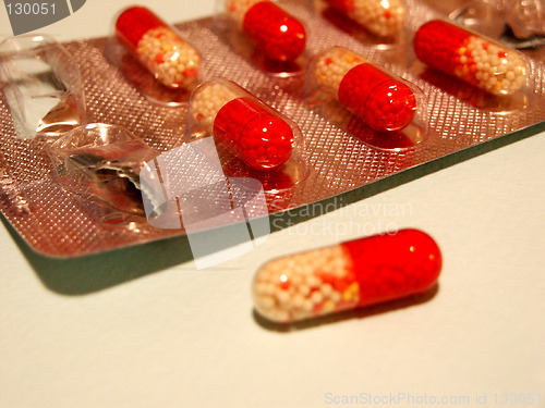 Image of capsules with a medicine