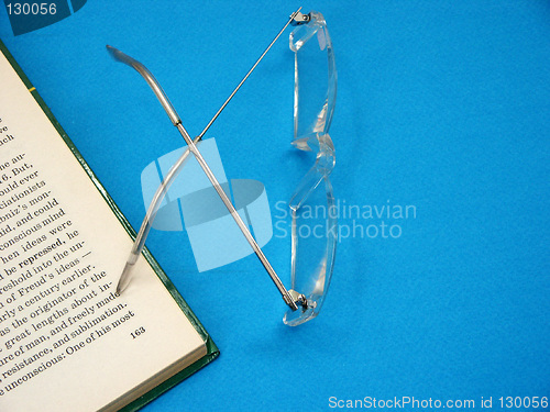 Image of glasses and the book